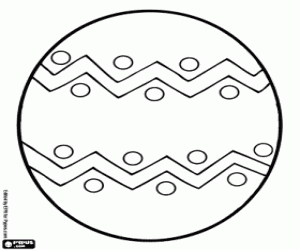 Easter egg to decorate coloring page