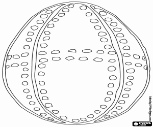 Easter egg with small spots coloring page