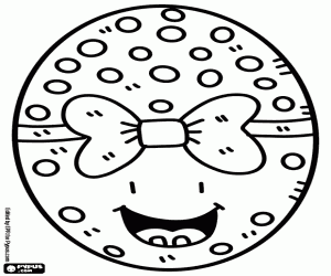 Easter egg with a smile coloring page