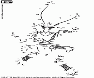 Easter Rabbit, dot to dot coloring page