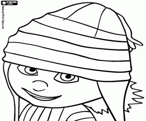 Edith is the middle sister coloring page
