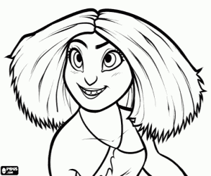 Eep Crood, cavegirl coloring page