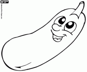 Eggplant coloring page