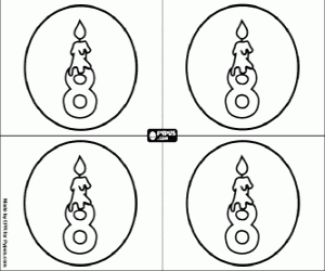 My eight birthday party coloring page