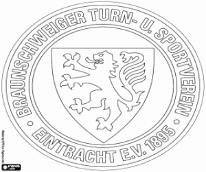 Eintracht Braunschweig logo coloring page