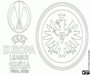 Eintracht Frankfurt, champion 2022 coloring page