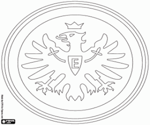 Eintracht Frankfurt logo coloring page