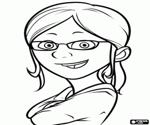 The elder sister is called Margo coloring page