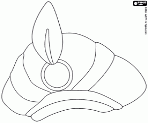 The elegant turban of Aladdin coloring page