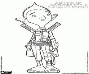 The Elf of Santa Claus, Bryony coloring page