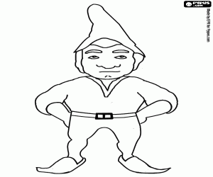 An elf waiting for Christmas coloring page