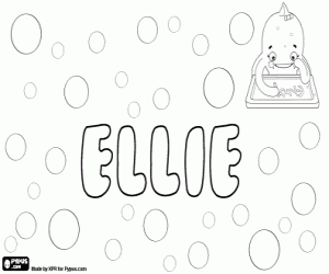 Ellie, diminutive coloring page