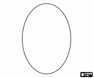 Ellipse - Oval coloring page