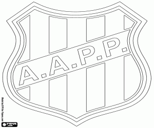 Emblem of AA Ponte Preta coloring page