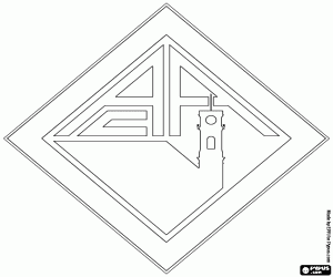Emblem of Academica de Coimbra coloring page