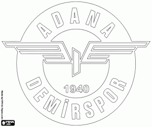 Emblem of Adana Demir SK coloring page