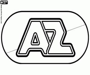 Emblem of AZ Alkmaar coloring page