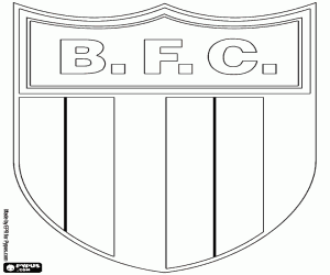 Emblem of Botafogo FC, BFC coloring page