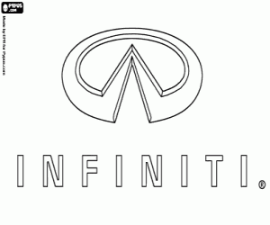 Emblem of the brand Infiniti coloring page