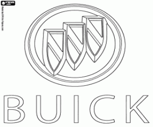 Emblem of the Buick brand coloring page
