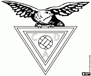 Emblem of the CD Aves coloring page