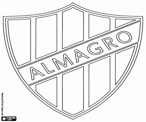 Emblem of Club Almagro coloring page