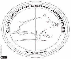 Emblem of CS Sedan Ardennes coloring page