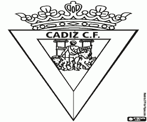 Emblem of Cádiz CF coloring page