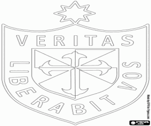 Emblem of Deportivo USMP coloring page