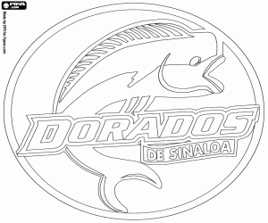 Emblem of the Dorados de Sinaloa coloring page