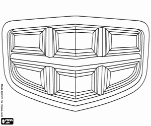 Emblem of the Emgrand brand coloring page