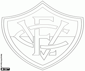 Emblem of Esporte Clube Vitória coloring page