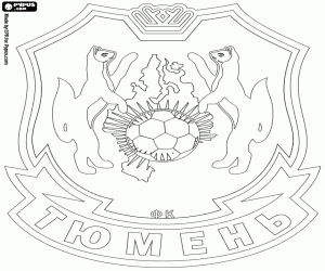 Emblem of FC Tyumen coloring page