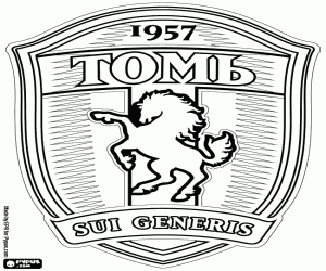Emblem of FK Tom Tomsk coloring page