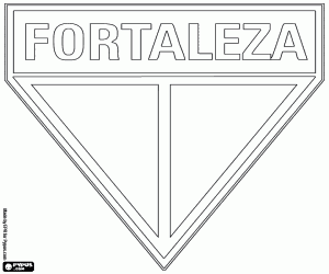 Emblem of Fortaleza EC coloring page