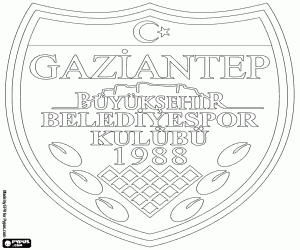 Emblem of Gaziantep BB SK coloring page