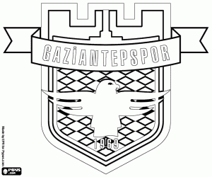 Emblem of Gaziantepspor coloring page