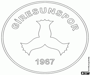 Emblem of Giresunspor coloring page