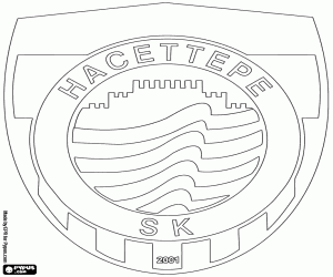 Emblem of Hacettepe SK coloring page