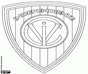 Emblem of Independiente del Valle coloring page
