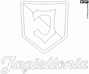 Emblem of Jagiellonia Białystok coloring page
