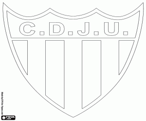 Emblem of Juventud Unida coloring page