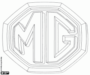 Emblem of MG coloring page