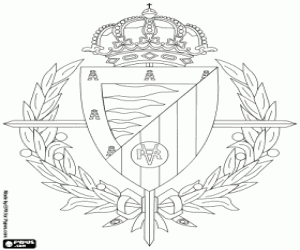 Emblem of Real Valladolid CF coloring page