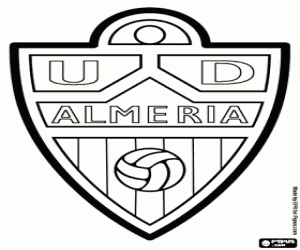 Emblem of UD Almería  coloring page