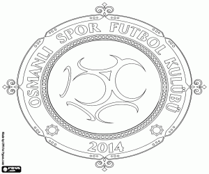Emblem of Osmanlıspor FK coloring page