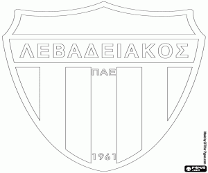 Emblem of PAE Levadiakos coloring page