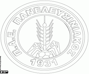 Emblem of Panelefsiniakos F.C. coloring page