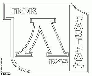 Emblem of PFC Ludogorets Razgrad coloring page
