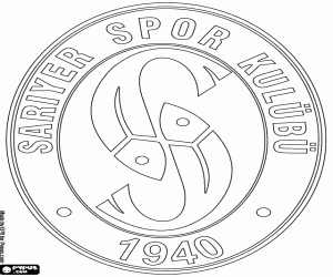 Emblem of Sarıyer SK coloring page